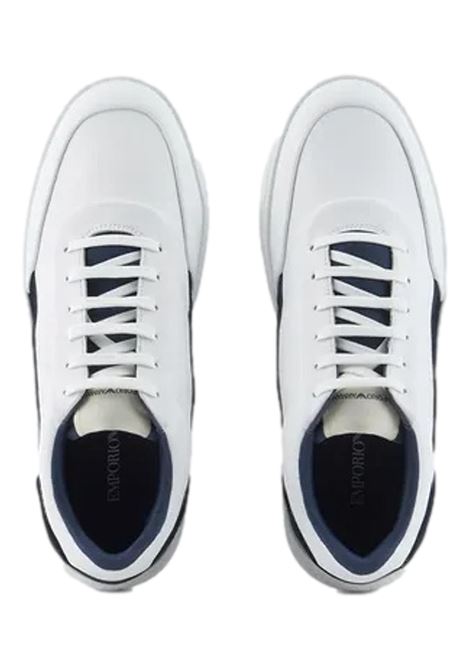 Sneakers in pelle con logo laterale EMPORIO ARMANI | Sneakers | X4X645 XN958T437
